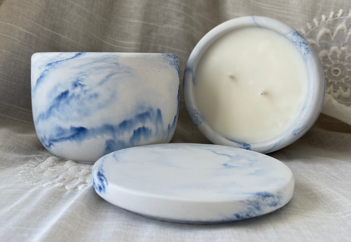 Smokey Mountain Mornings Concrete Candle