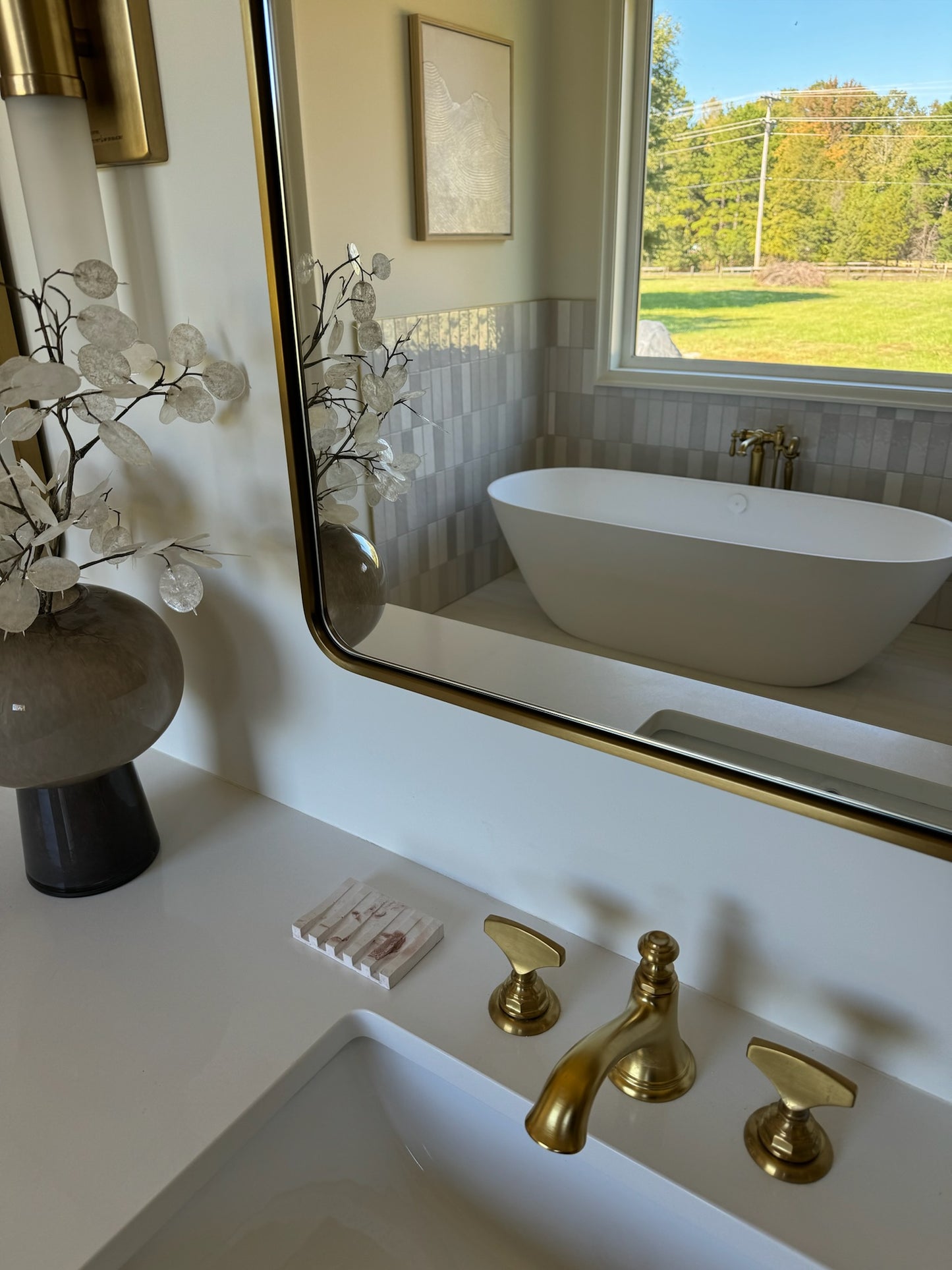 Concrete Soap Holder - Rectangle One Side Draining