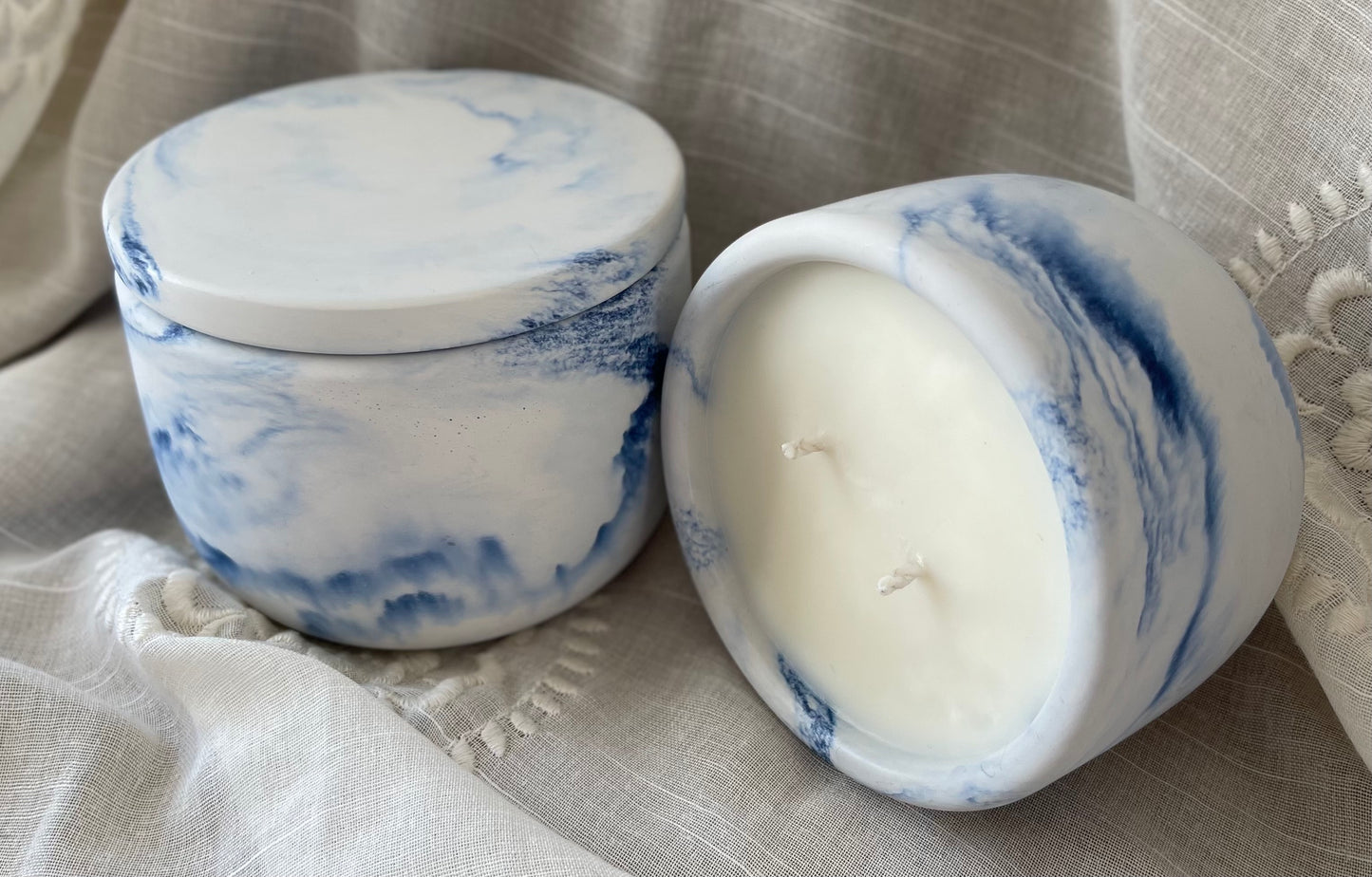 Smokey Mountain Mornings Concrete Candle