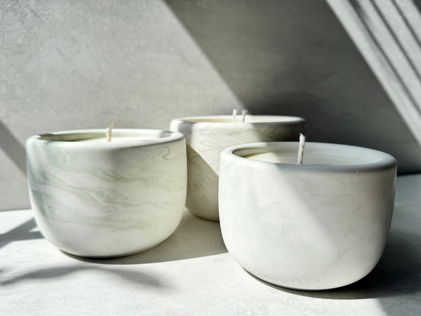 Whispering Woods Concrete Candle