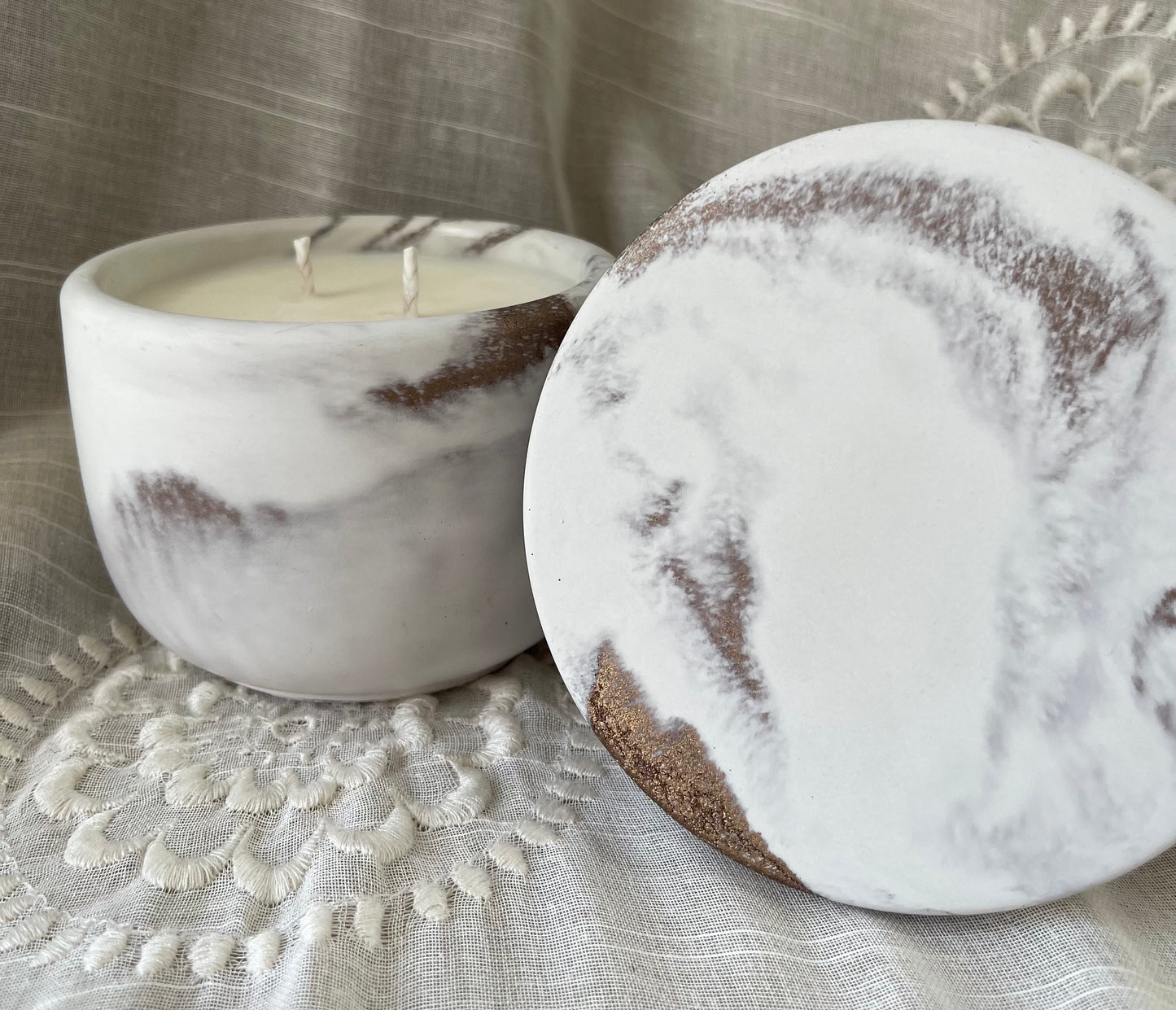 Southern Shores Concrete Candle