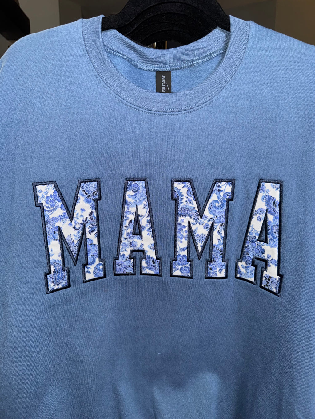 Mama Floral Appliqué Crewneck - Ready to Ship