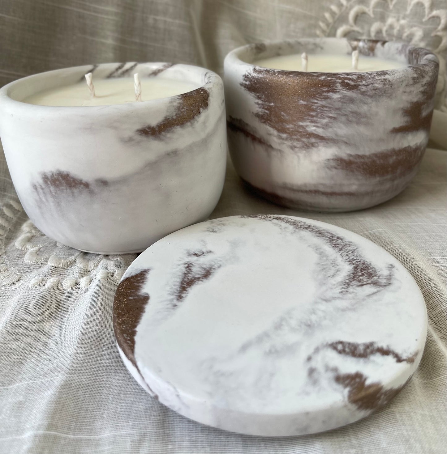 Southern Shores Concrete Candle