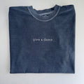 give a damn embroidered T-Shirt