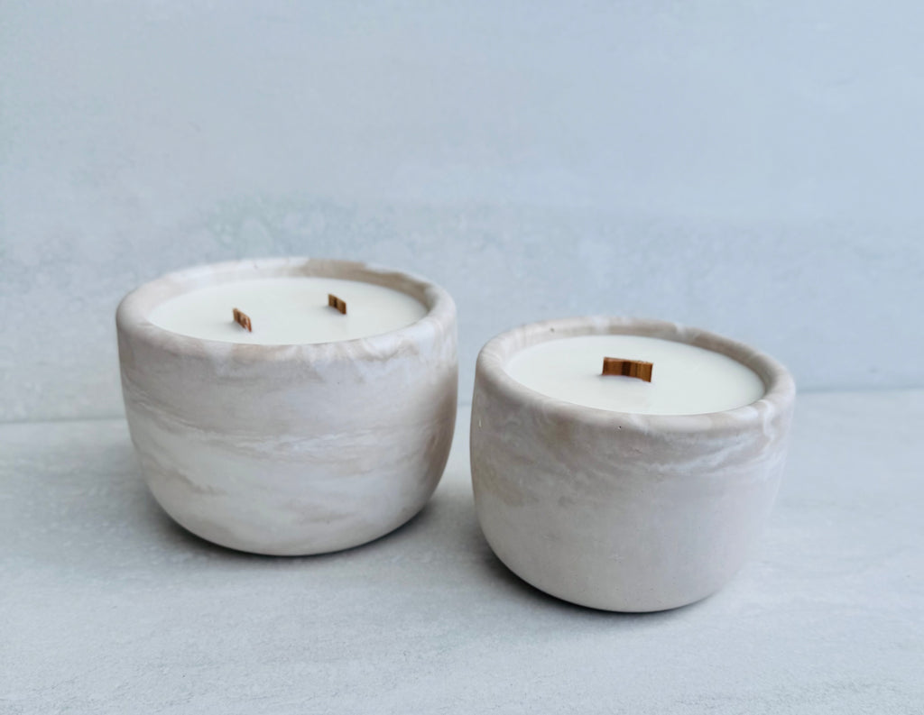 Citrus Grove Concrete Candle