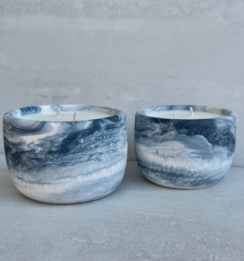 Carolina Coast Concrete Candle