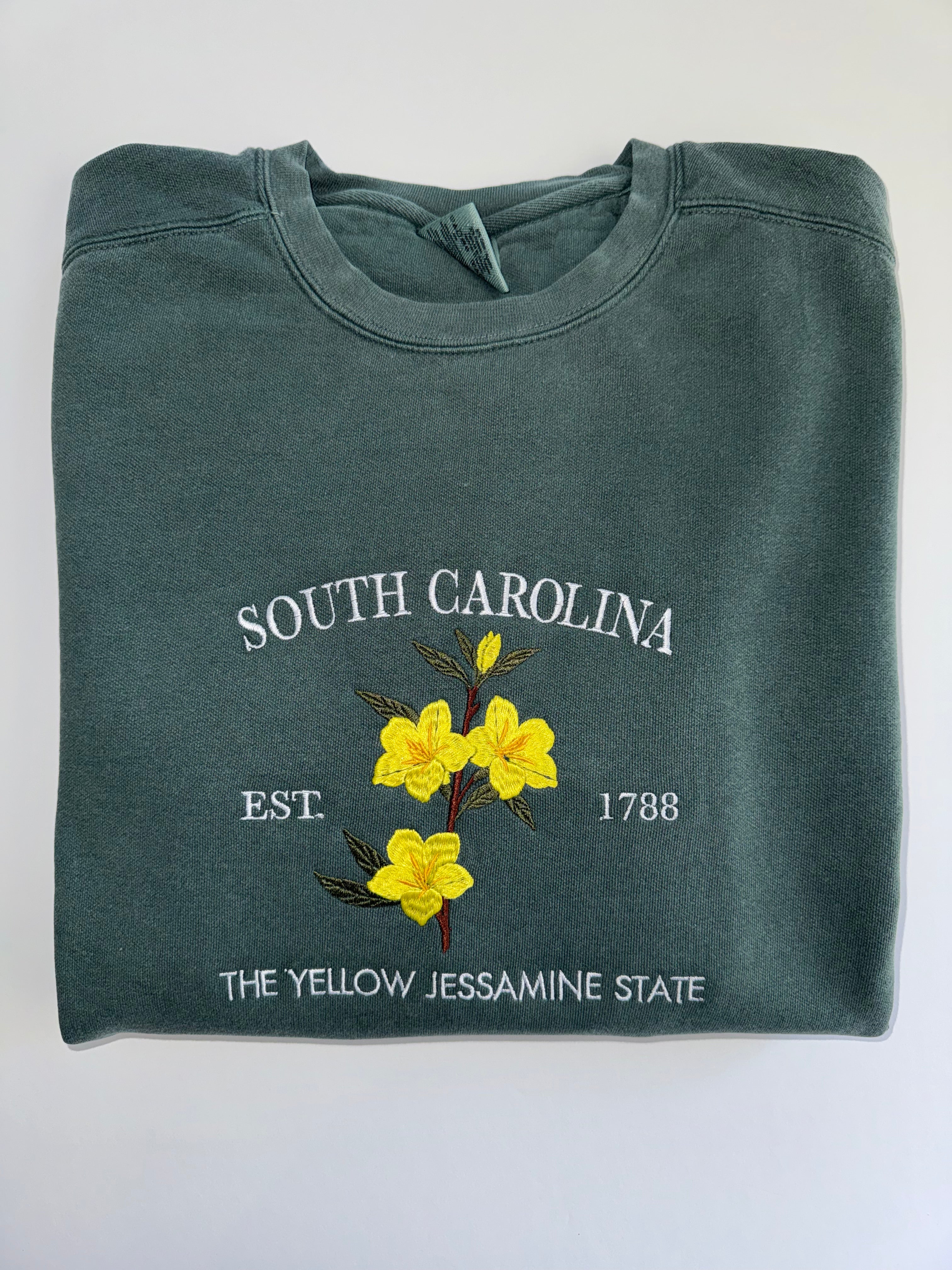 South Carolina Yellow Jessamine Crewneck