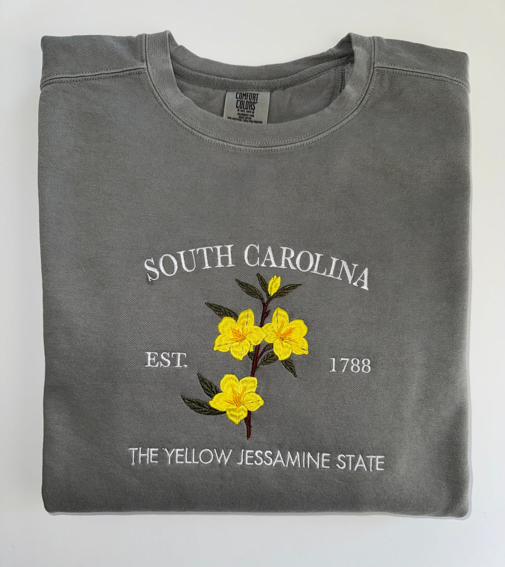 South Carolina Yellow Jessamine Crewneck