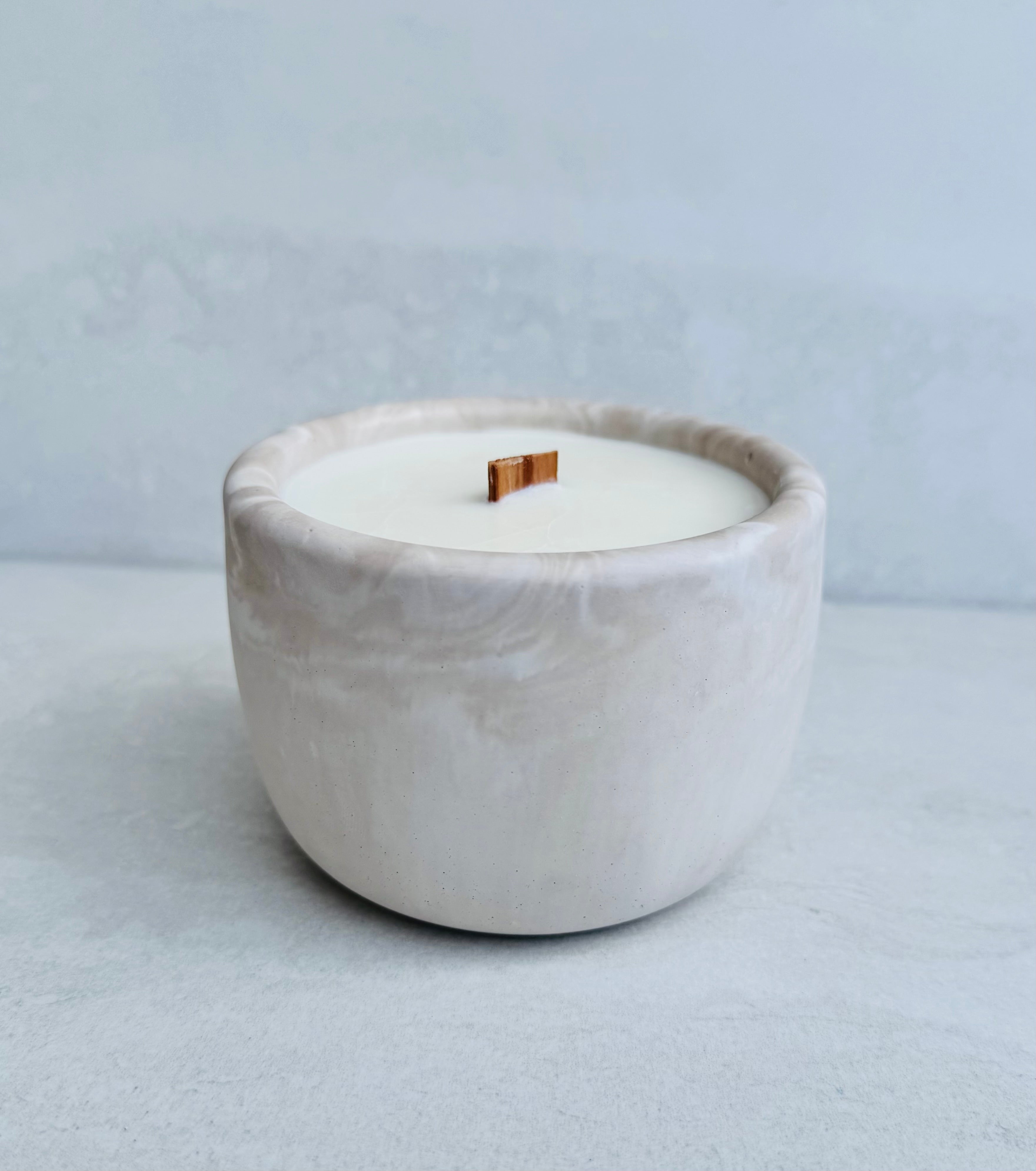 Smokey Mountain Mornings Concrete Candle