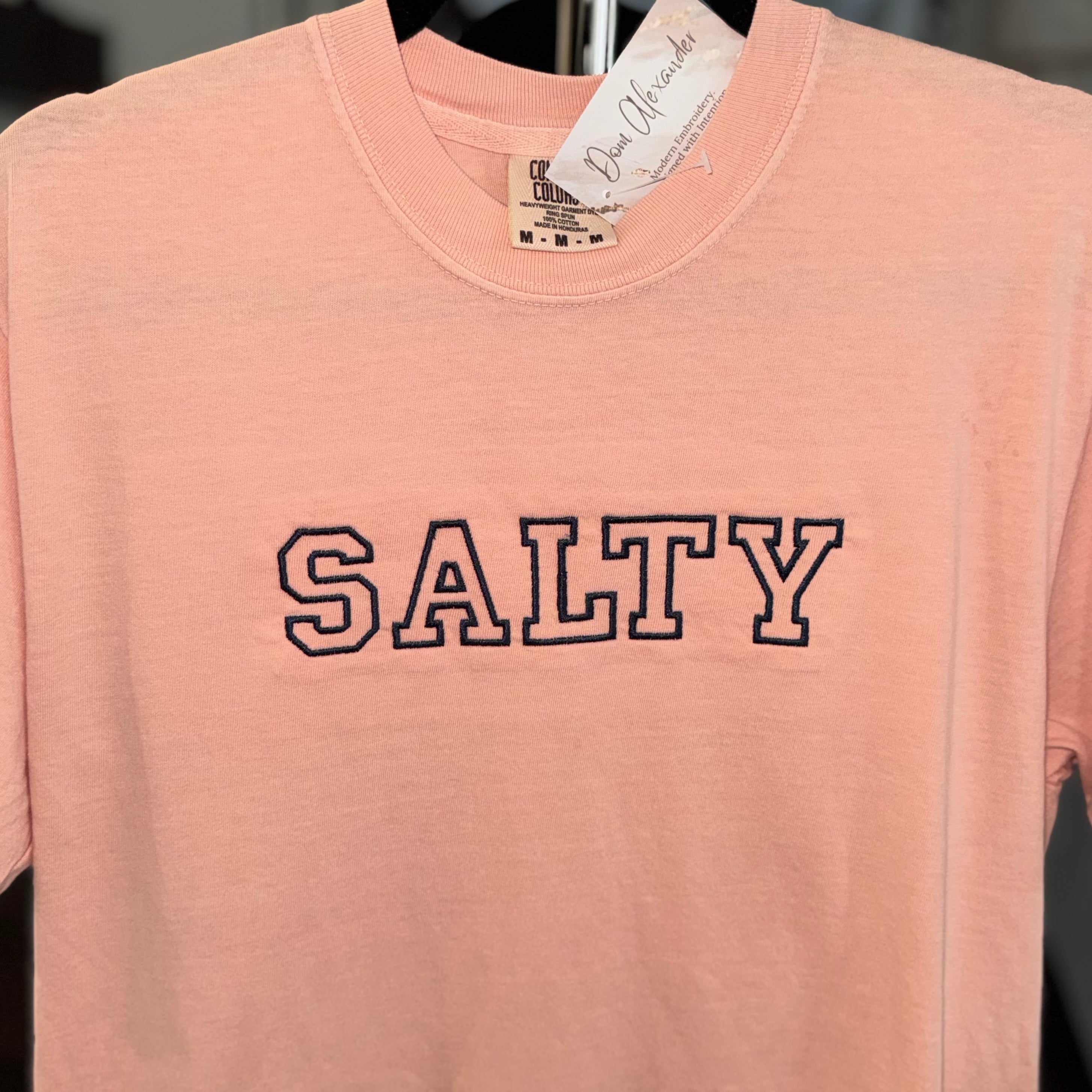 Salty Embroidered T-Shirt – Ready to Ship