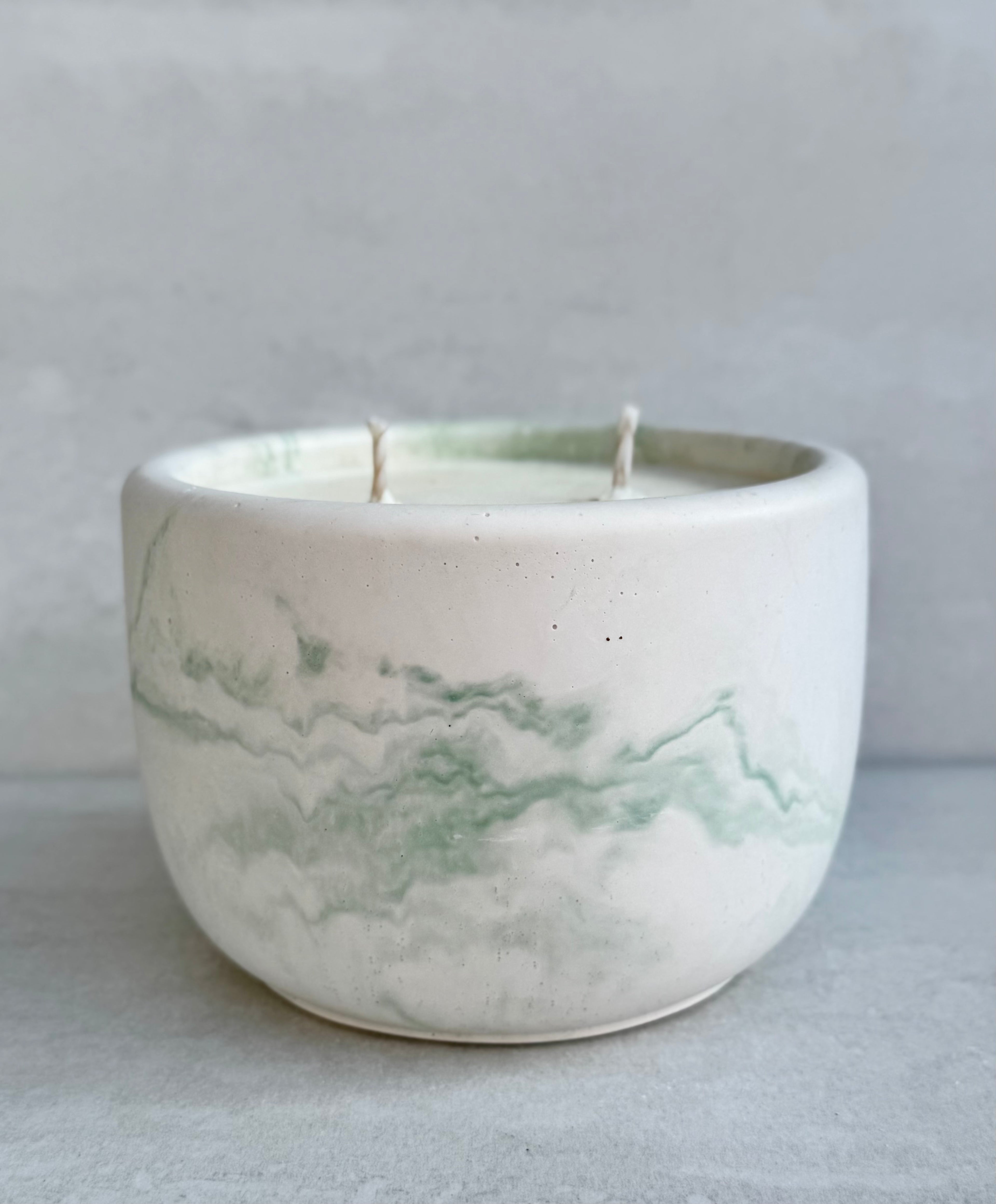 Whispering Woods Concrete Candle