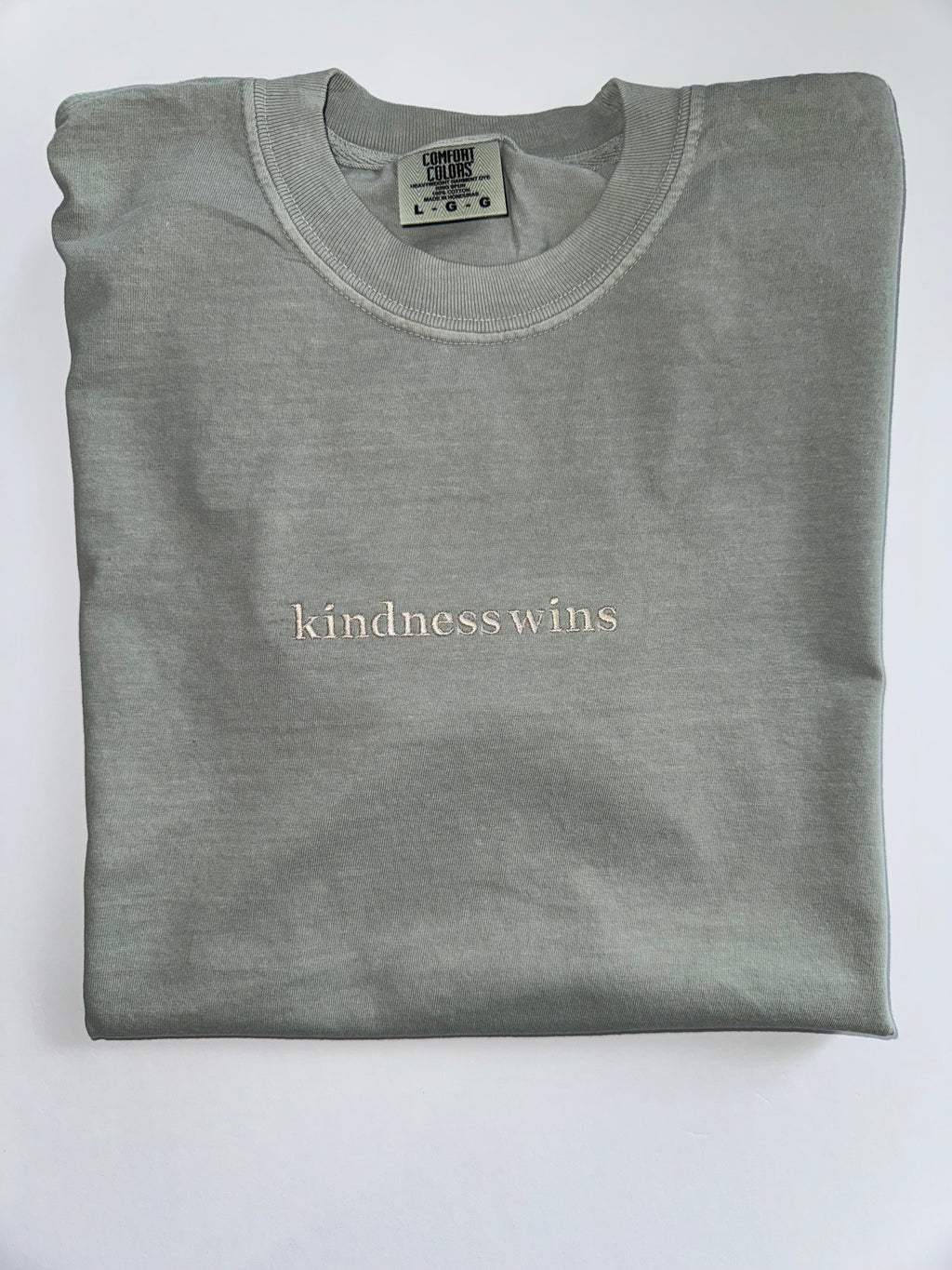 Kindness Wins Embroidered T-Shirt