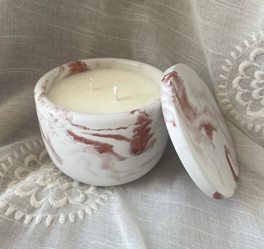 Midnight Run Concrete Candle