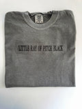 Little Ray of Pitch Black Embroidered T-Shirt
