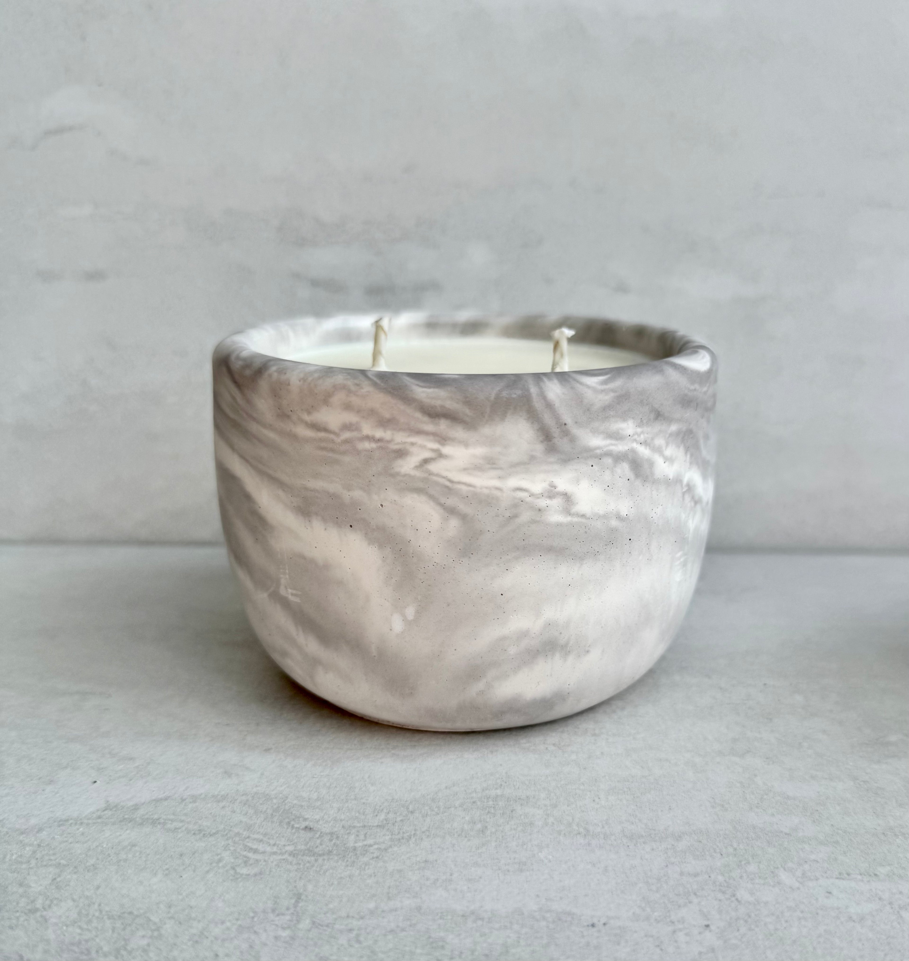 Cashmere Blooms Concrete Candle