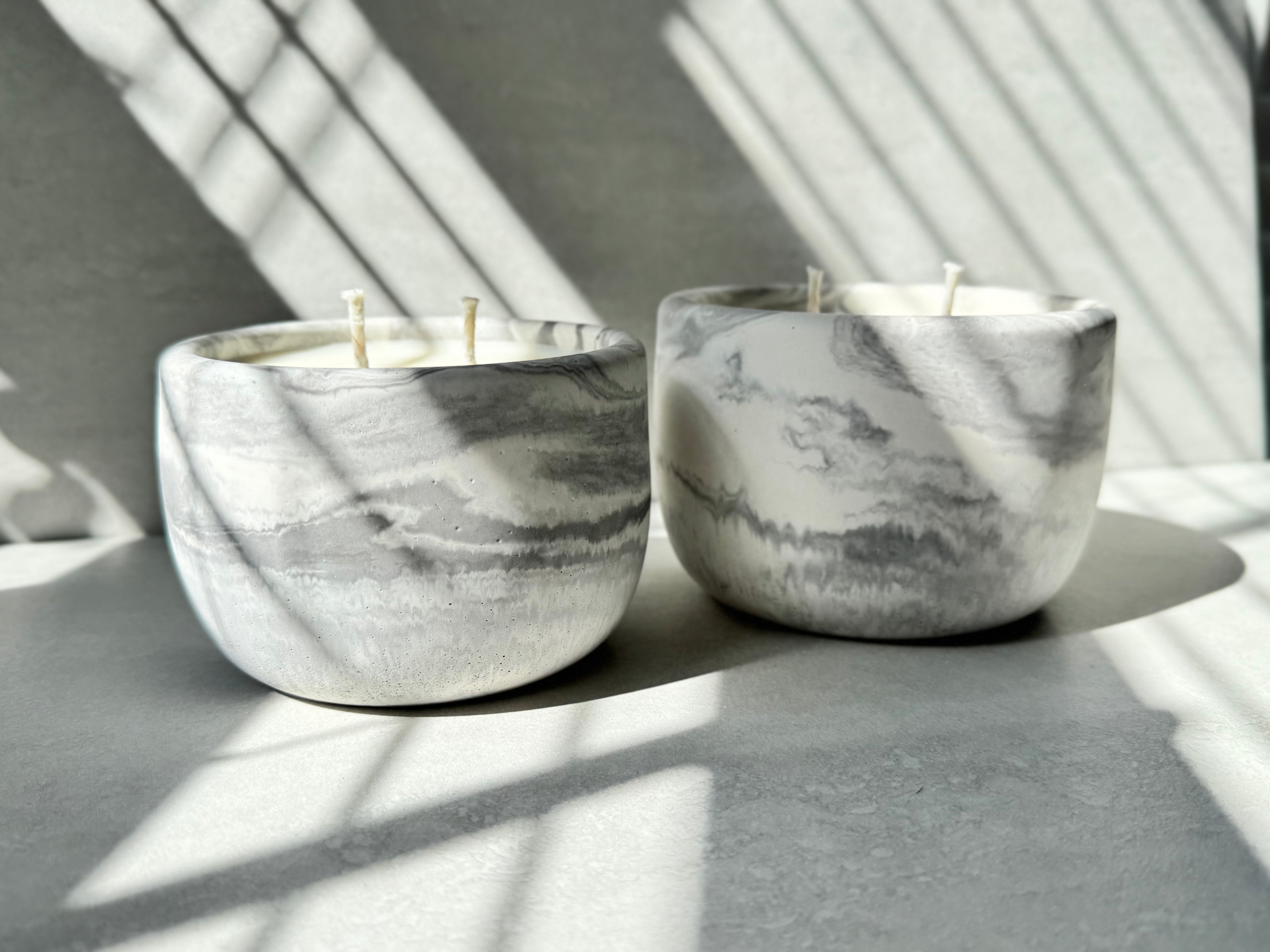 Lavender Tea Concrete Candle