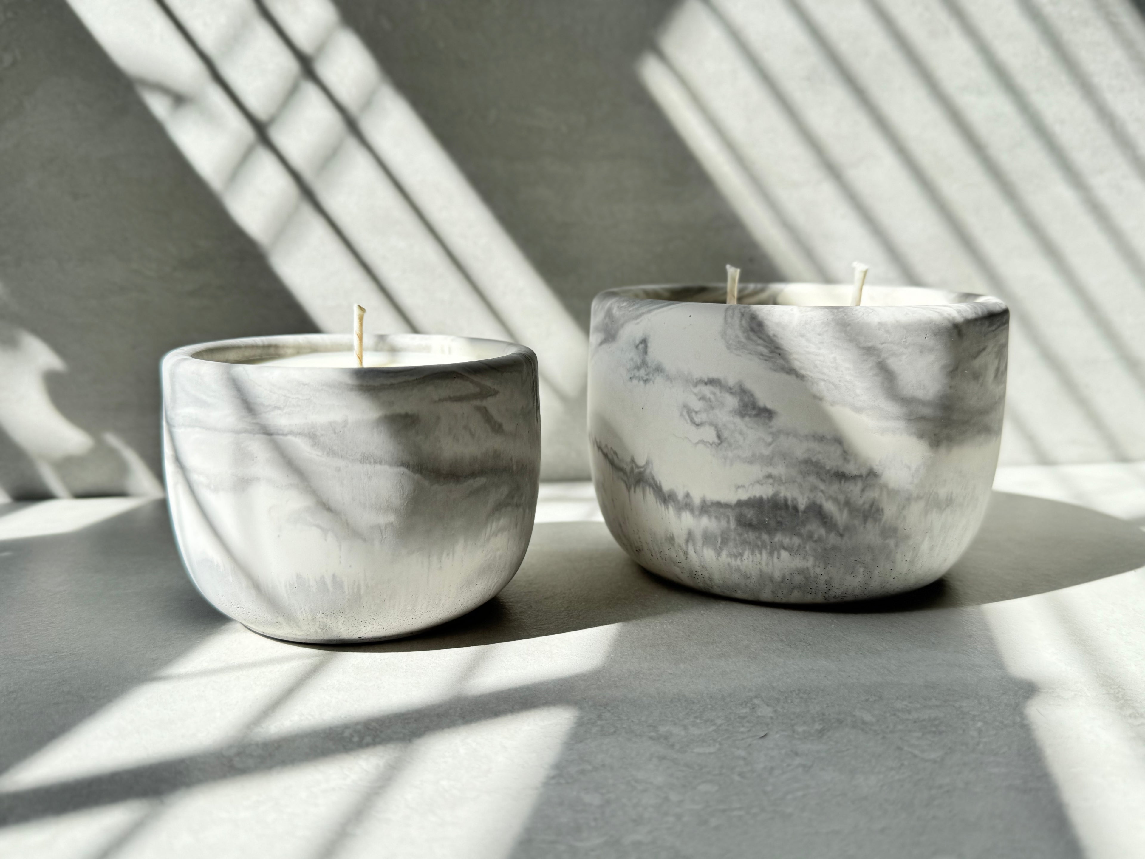Lavender Tea Concrete Candle