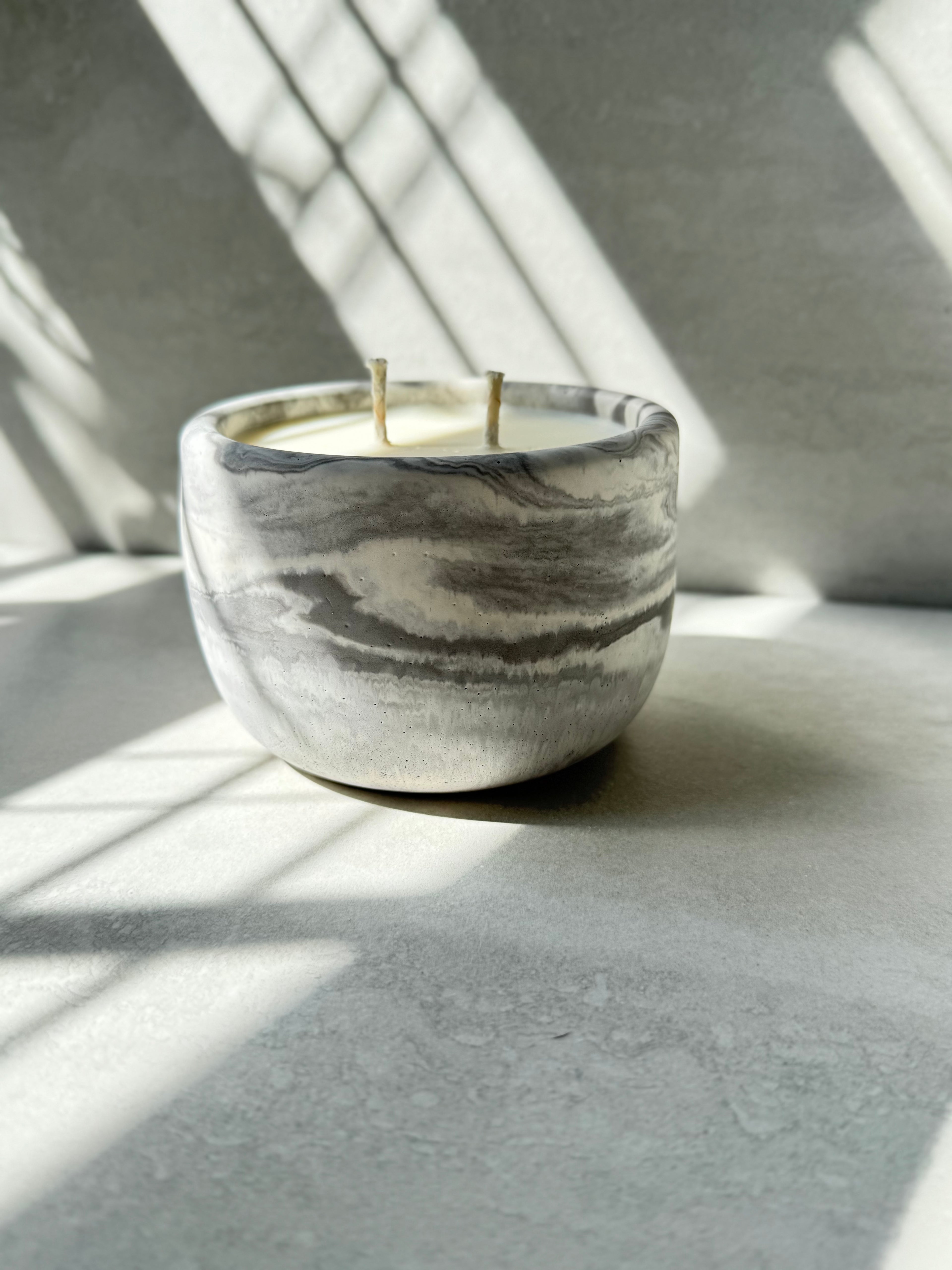 Lavender Tea Concrete Candle