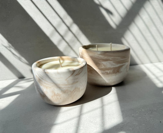 Apple Pie Concrete Candle