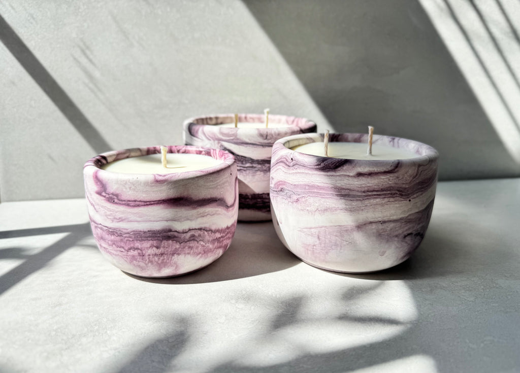 Vineyard Harvest Concrete Candle