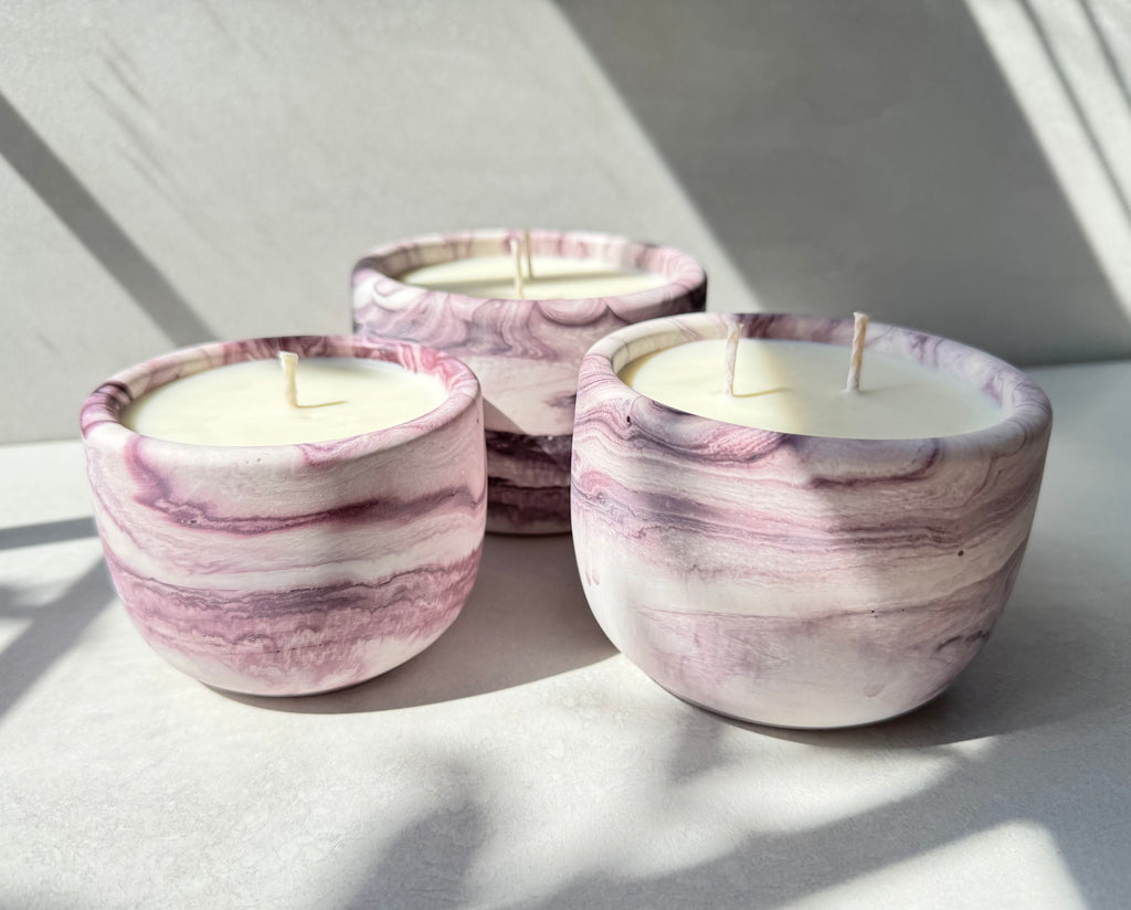 Vineyard Harvest Concrete Candle