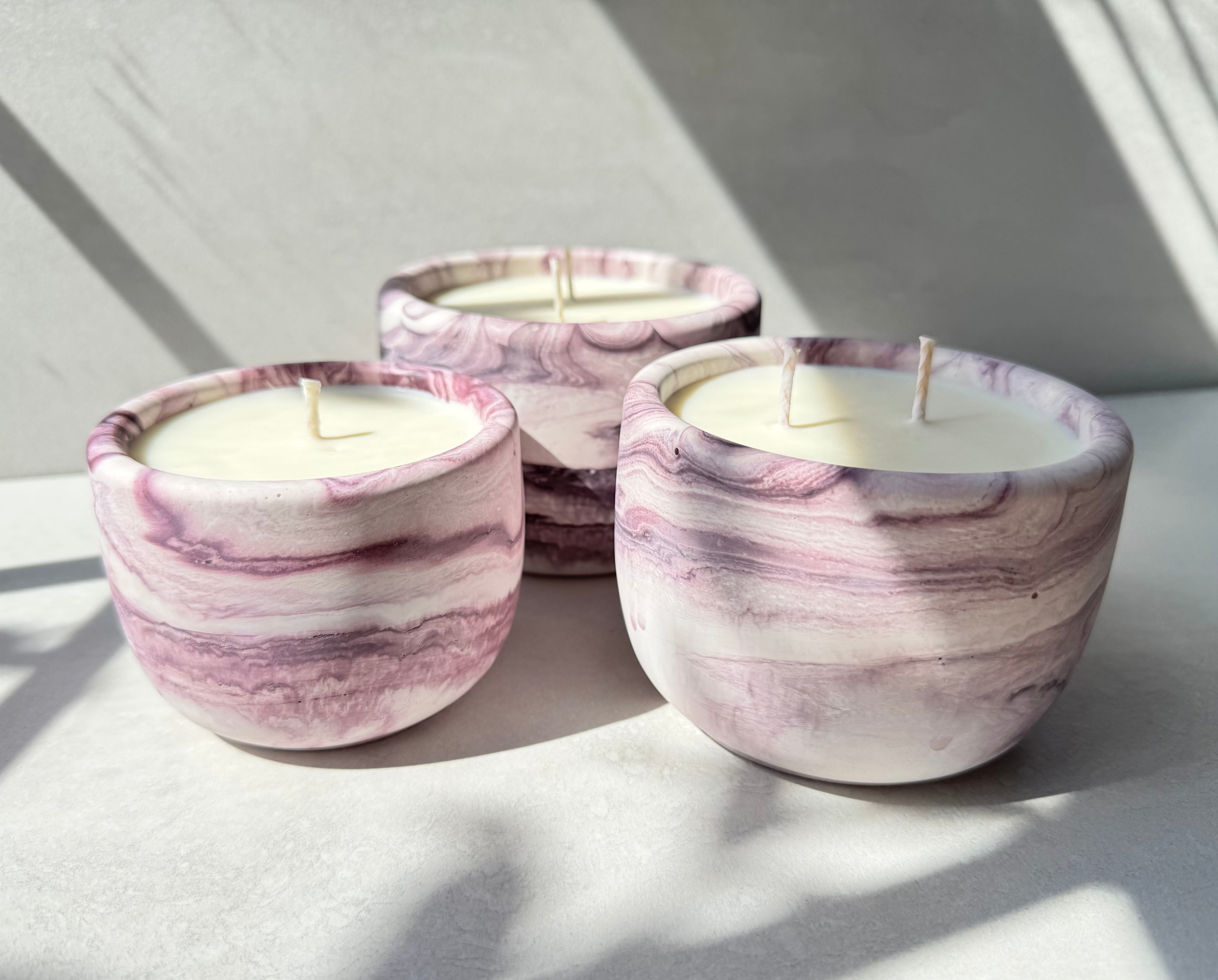 Vineyard Harvest Concrete Candle