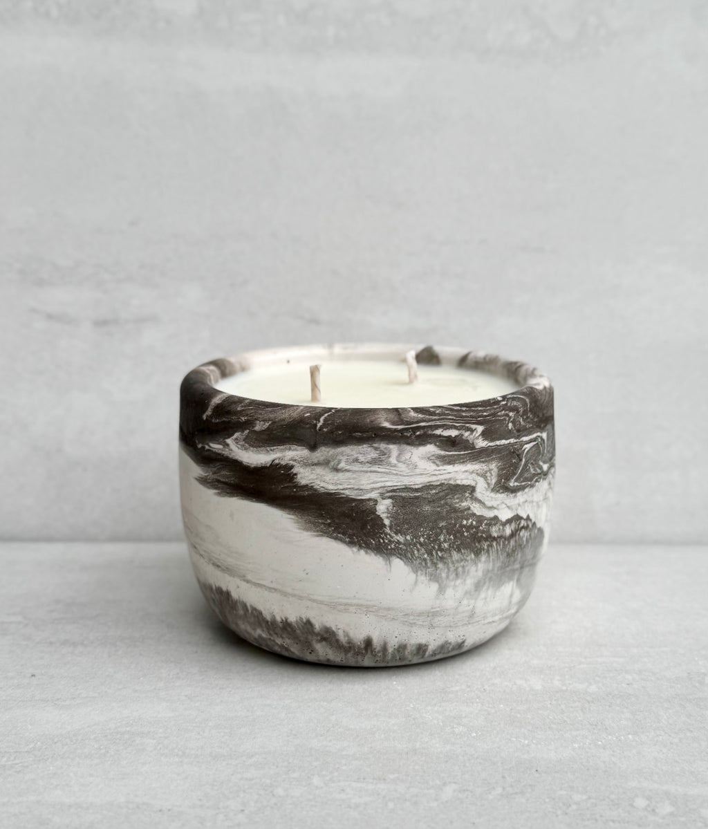 Coastal Rain Concrete Candle