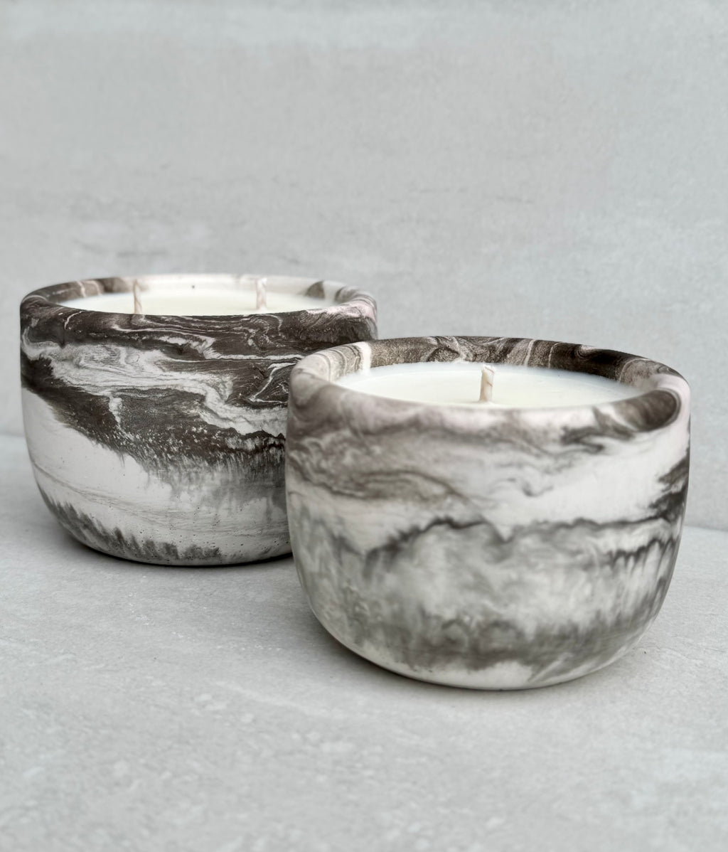 Coastal Rain Concrete Candle