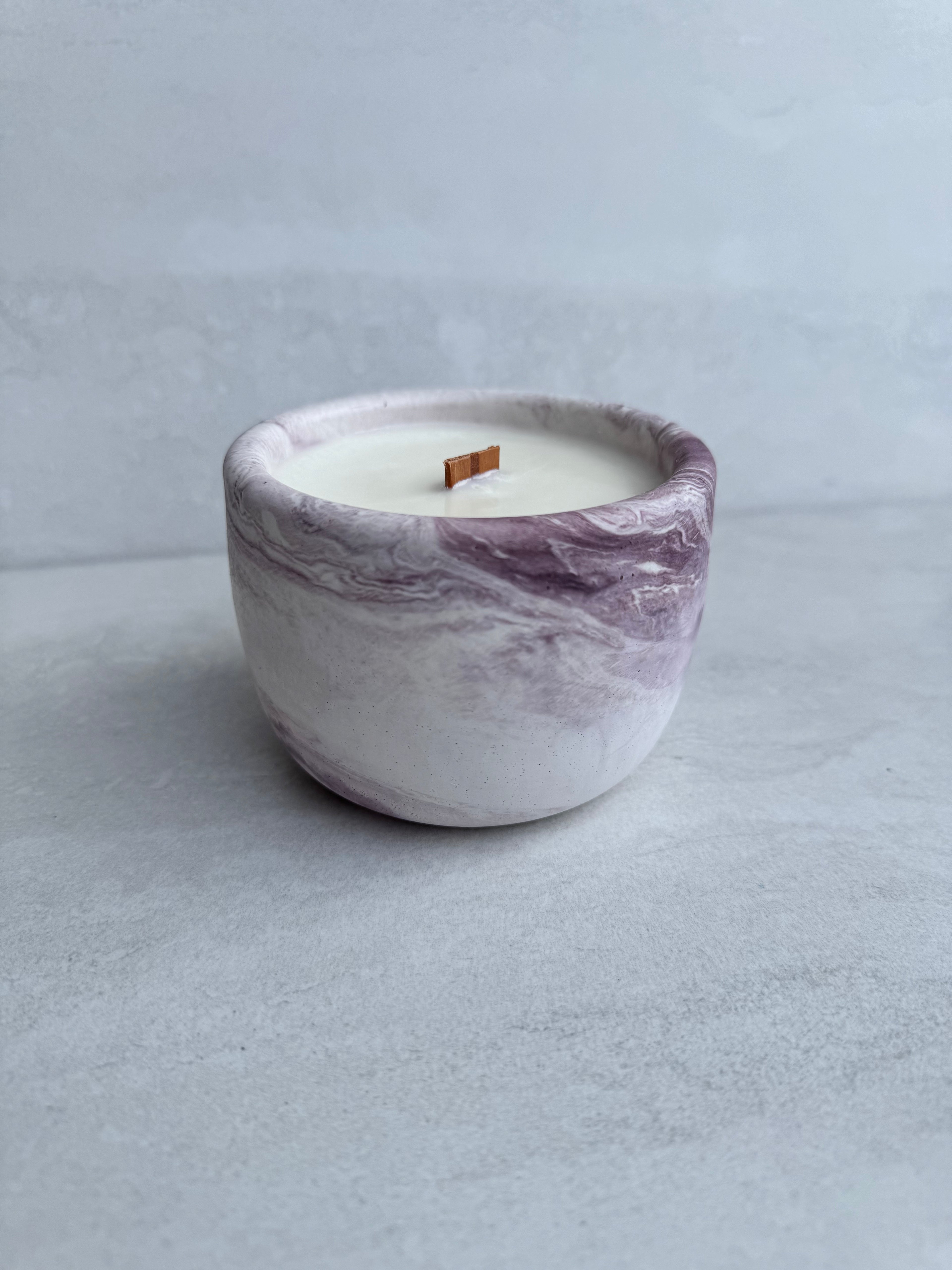 Prosecco in the Garden Concrete Candle