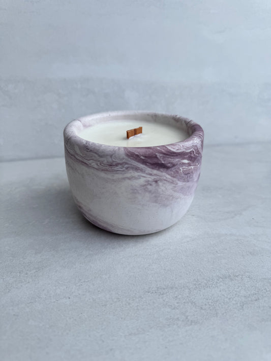 Sunlit Orchard Concrete Candle