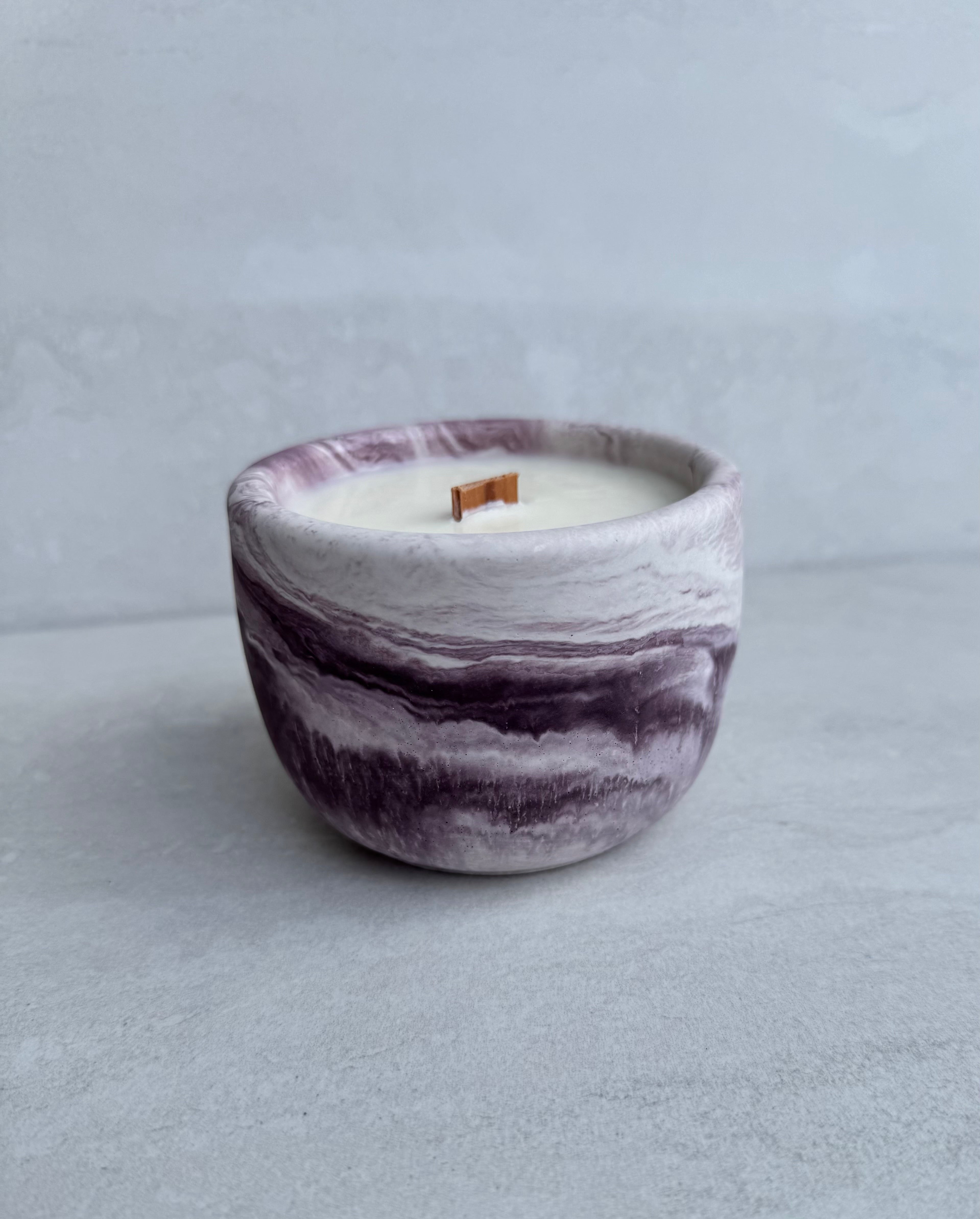 Prosecco in the Garden Concrete Candle