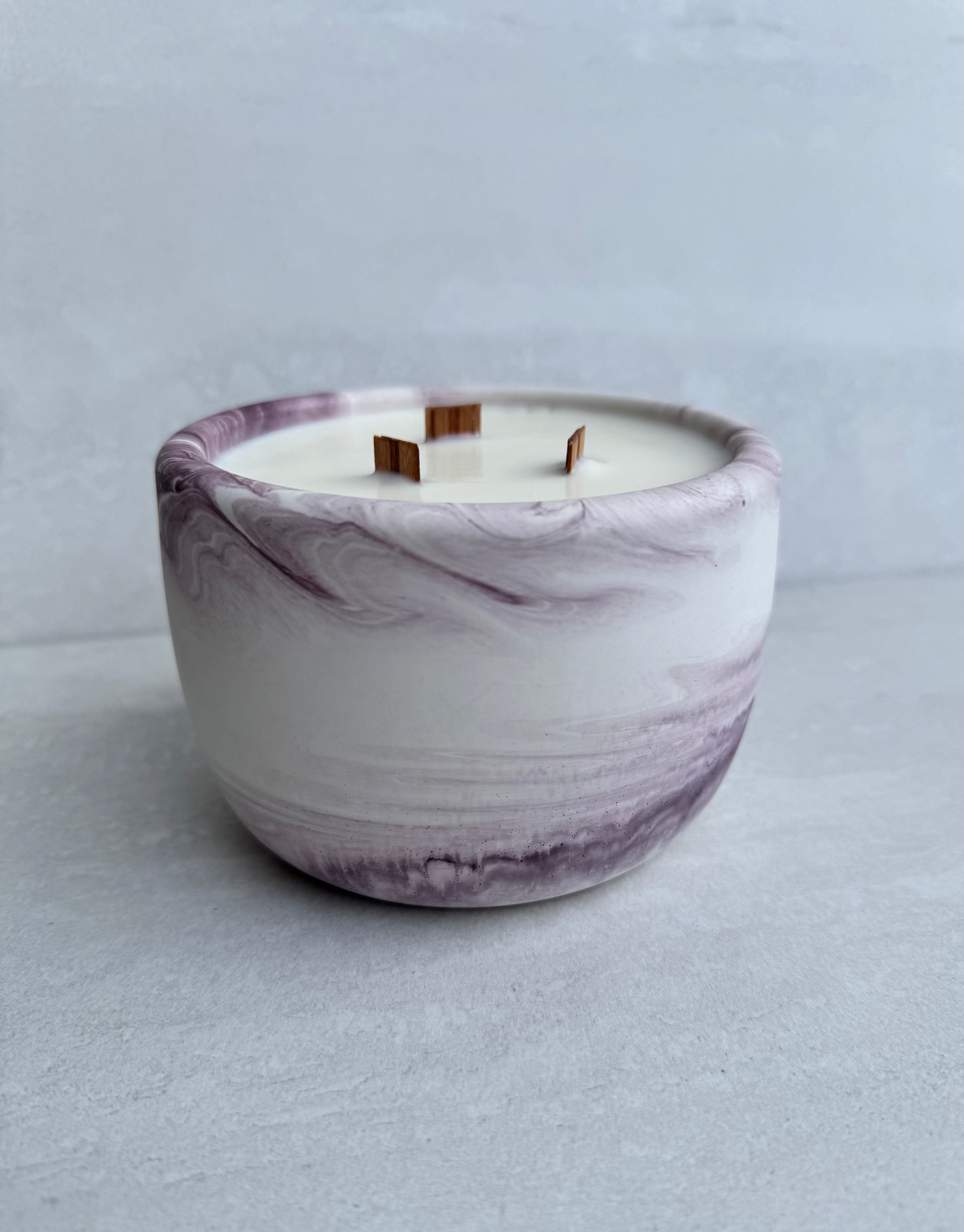 Sunlit Orchard Concrete Candle