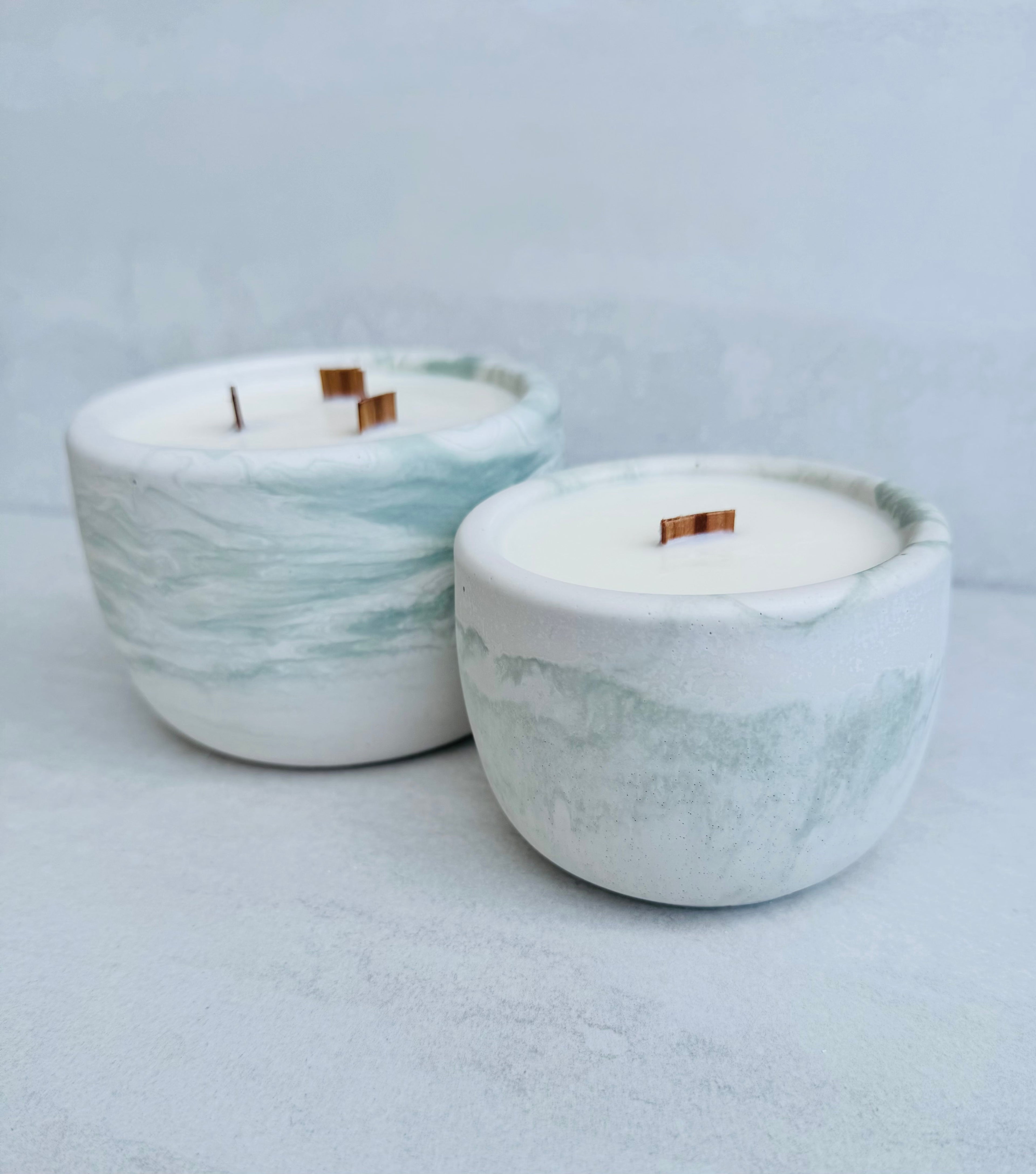 Whispering Woods Concrete Candle