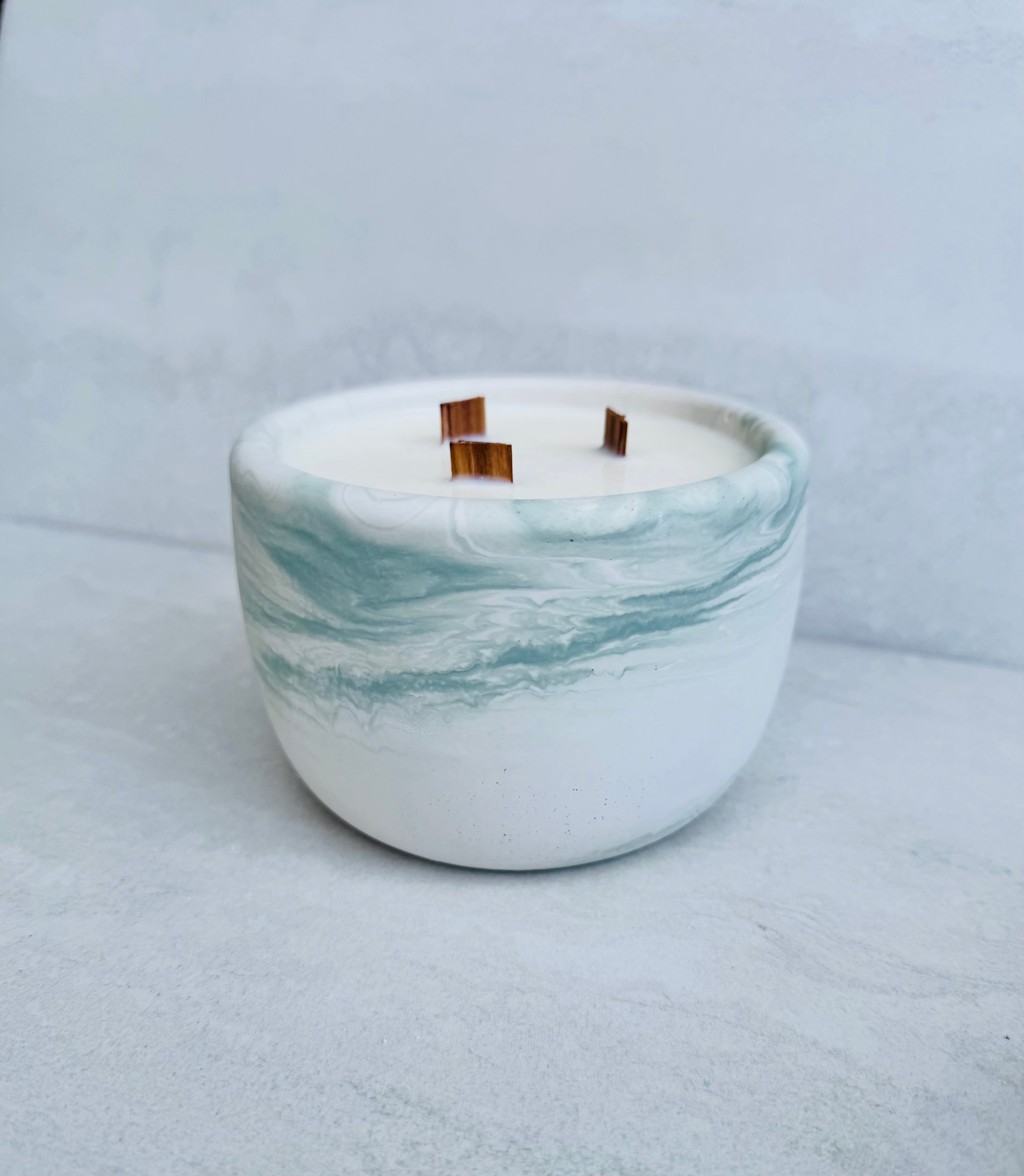 Whispering Woods Concrete Candle