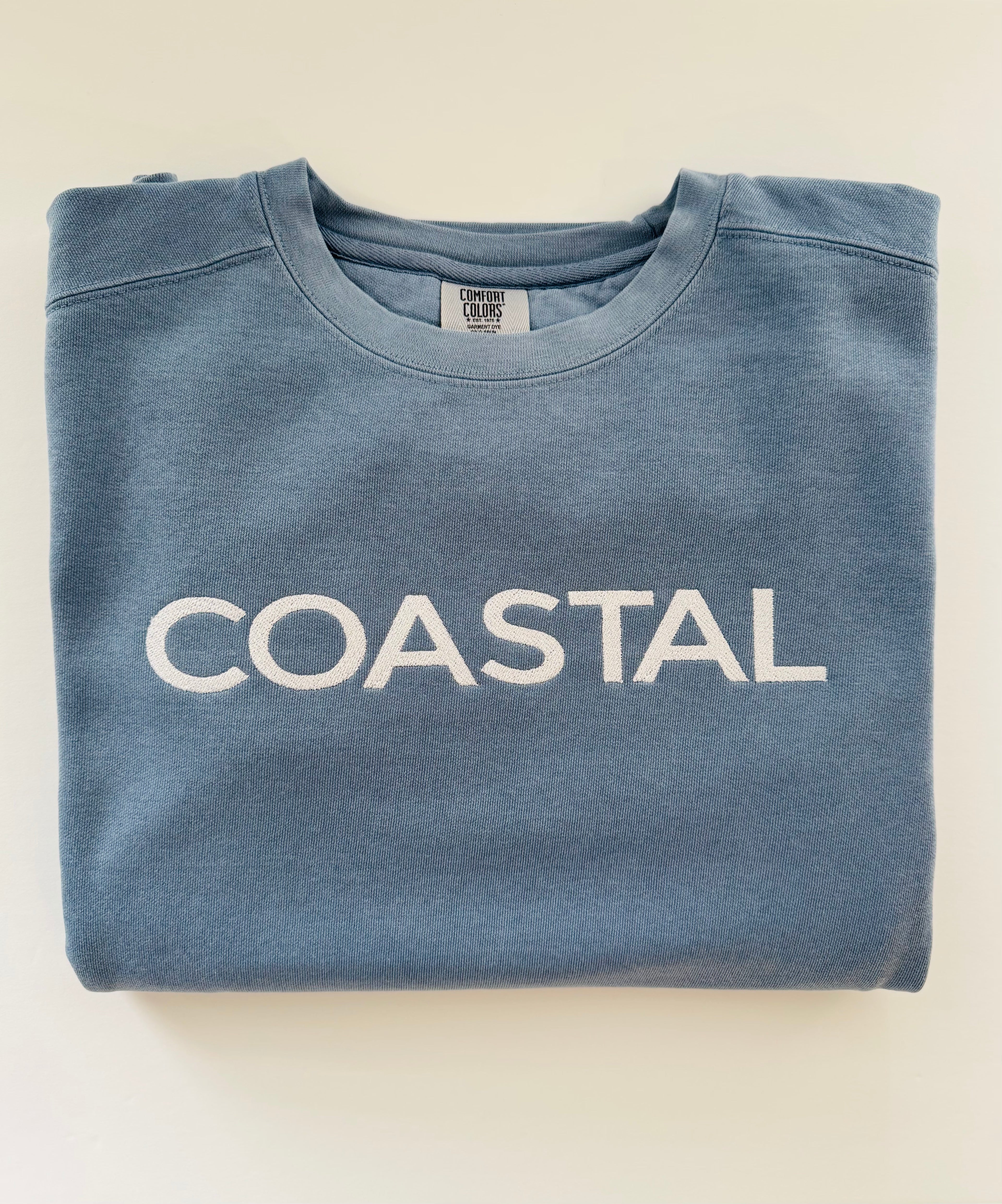 Coastal Embroidered Crewneck