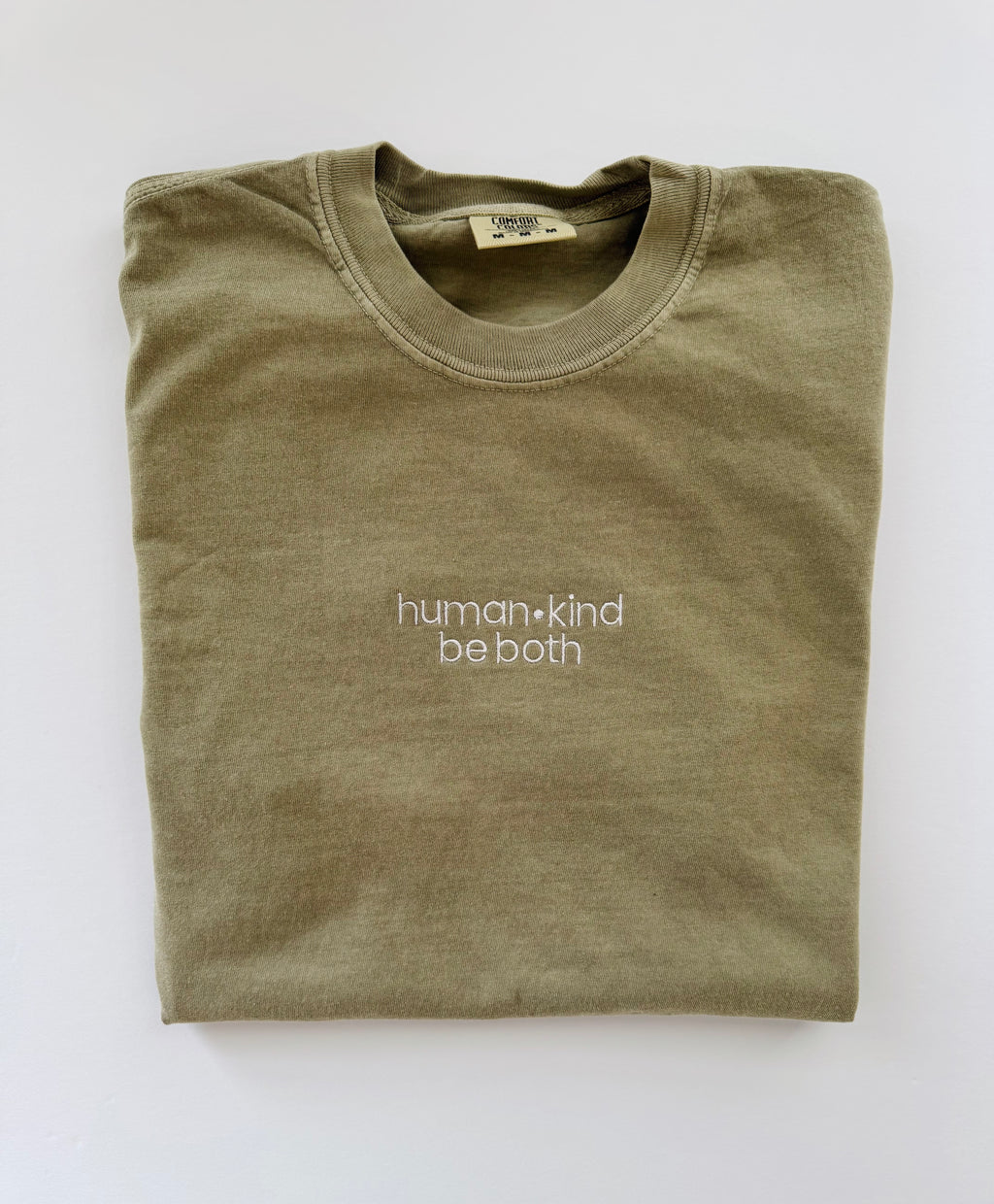 human•kind be both Embroidered T-Shirt
