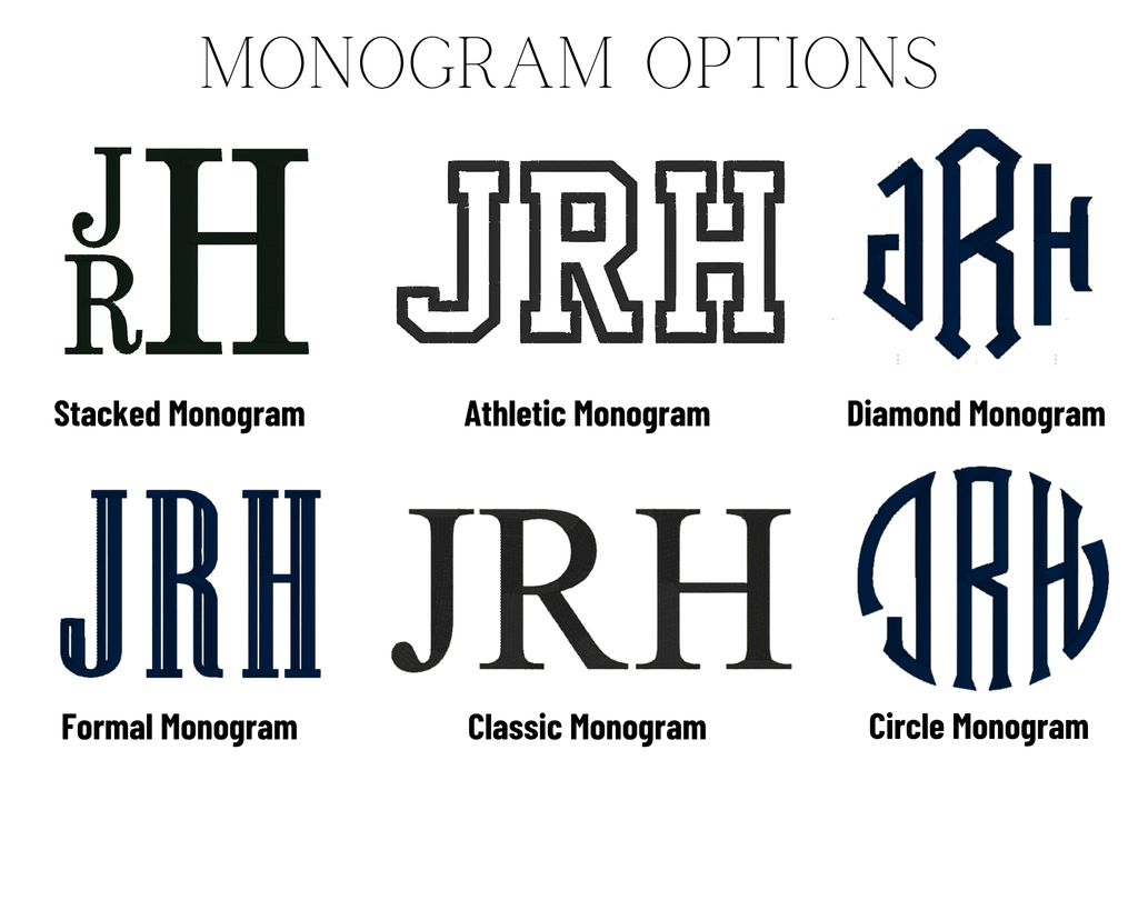 Custom Monogram Embroidered Tote