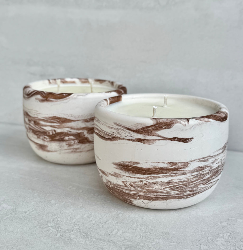Southern Shores Concrete Candle
