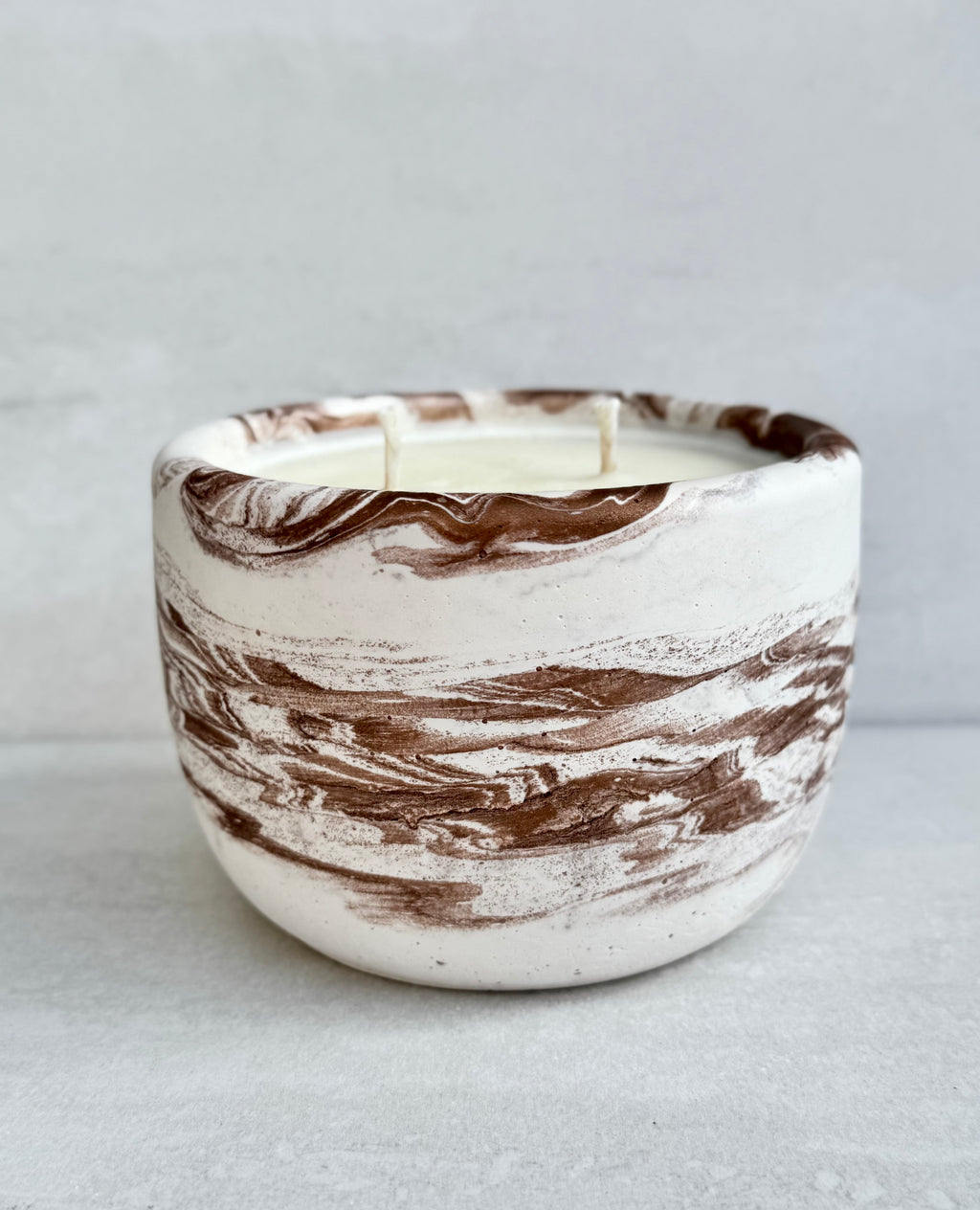 Golden Meadows Concrete Candle