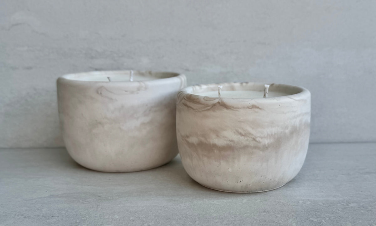 Apple Pie Concrete Candle